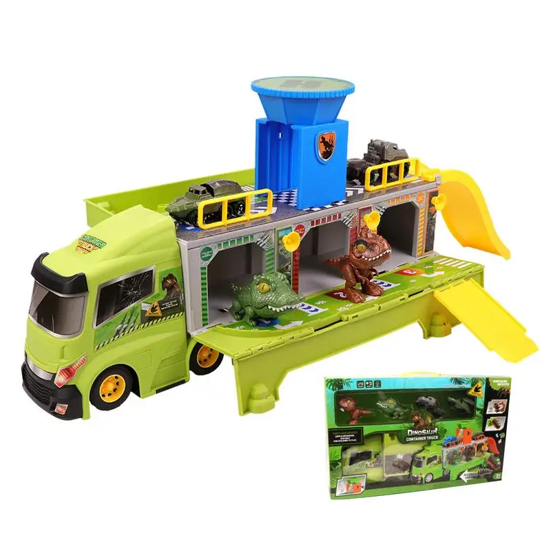 

Dinosaur Transport Truck Toy Dinosaur Carrier Truck Toys Dinosaur Dump Truck Deepen Parent-Child Relationship Inspire