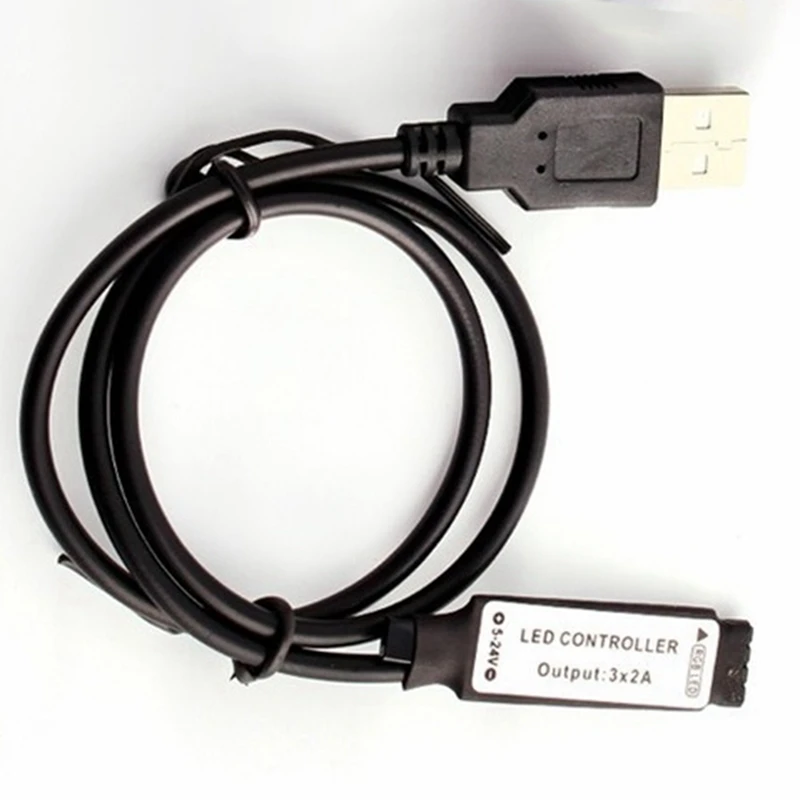 Контроллер RGB DC5V USB 5V 24 клавиши RF пульт дистанционного управления беспроводной