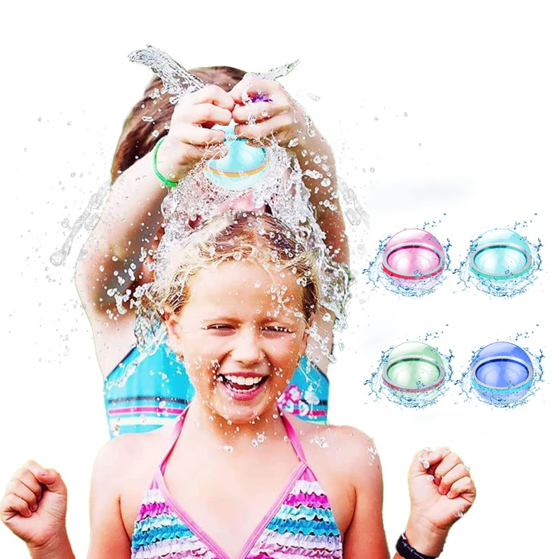 

Reusable Water Fight Bomb Splash Balls Water Balloons Absorbent Outdoor Pool Beach Play Toy Pool Party Favors Water Fight Games
