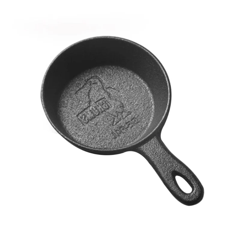 

Mini Cast Iron Pan Cookware Cooking Tools 8.5cm Iron Frying Pan Non-Stick Cookware For Kitchen Gas Induction