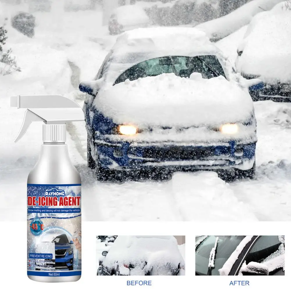 

30/50mlCar Window Ice Remover Spray Winter Snow Melting Agent Windshield Glass Deicing Remove Clean Car Care Accessories FOR CAR