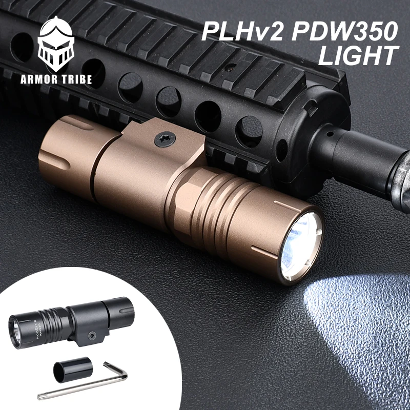 Tactical Modlit PDW350 PLHv2 18350 Weapon light weapon Flashlight 1000 Lumens Airsoft Rifle Hunting Scout light Original Marking