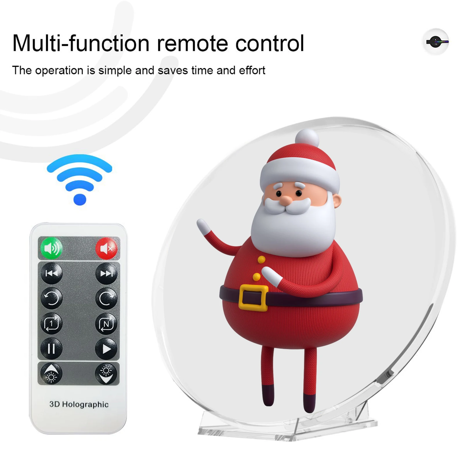 Голографический 3D проектор Naked Eye настольный вентилятор воспроизведение аудио