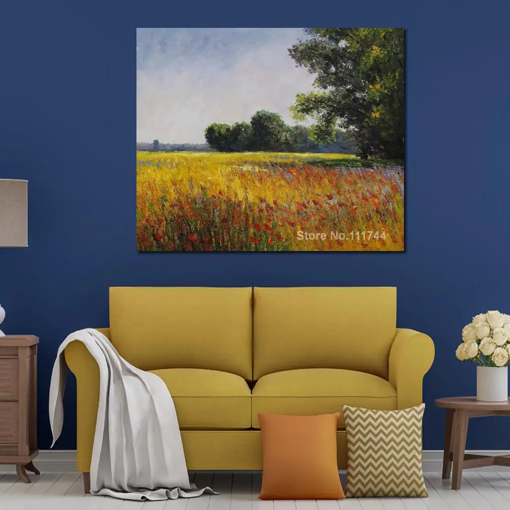 Купить художественный холст онлайн овсянные поля картины Винсента Ван Гога