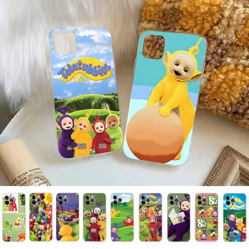 

Lovely T-Teletubbies-S Phone Case For iPhone 14 13 12 Mini 11 Pro XS Max X XR SE 6 7 8 Plus Soft Silicone Cover