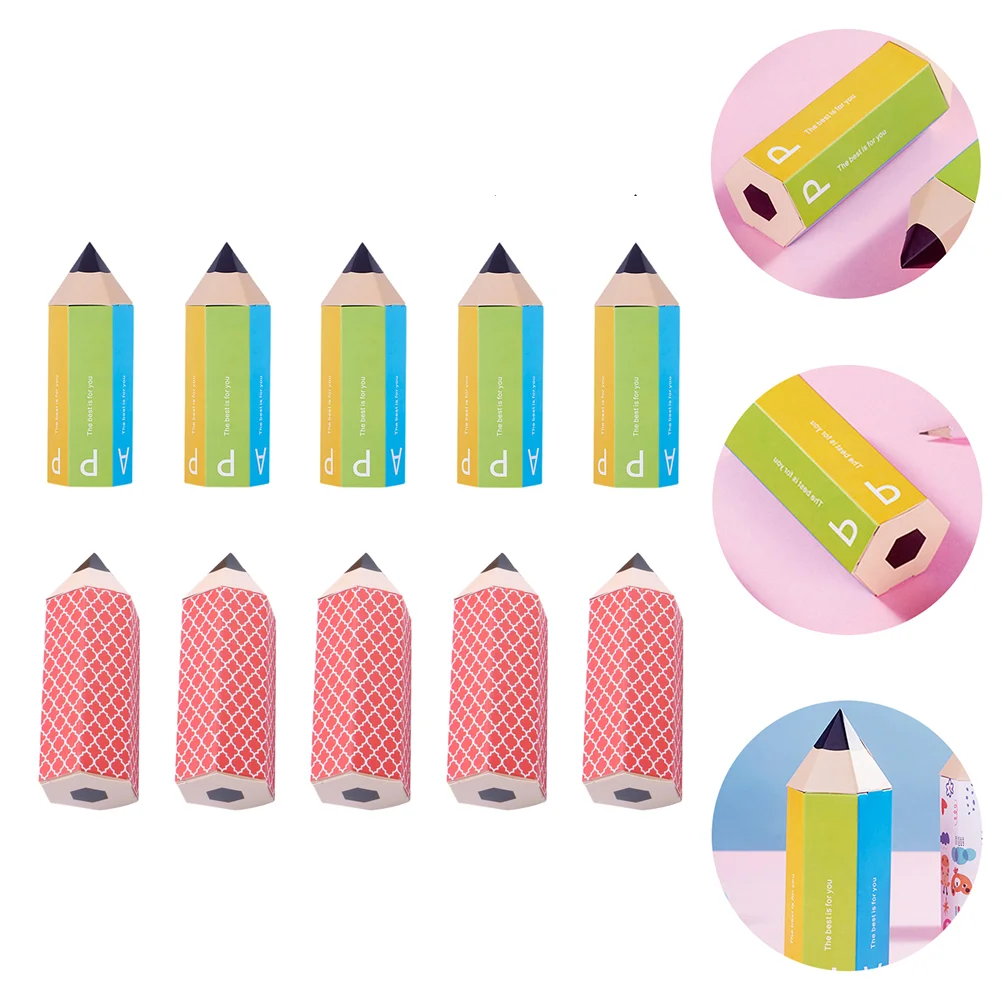 

10 Pcs Candy Gift Box Treat Boxes Dessert 16.5X5X5CM Shaped Paper Party Sweet Child