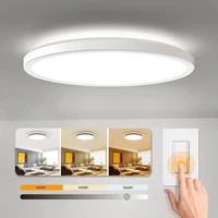 ultra thin dimmable led flush mount ceiling light round wired ceiling lamp for bedroom laundry kitchen hallway