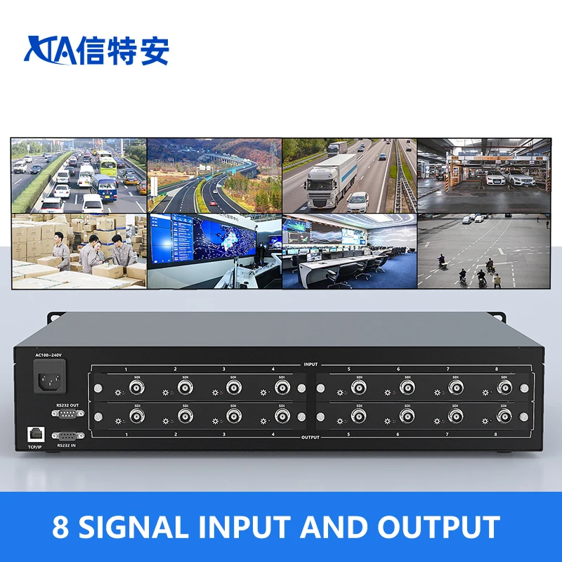 

8x8 16x16 SDI Matrix Switcher HD Mixed Plug-in Matrix Video Switcher 16 Input 16 Output With HDMI/DVI/VGA/SDI Interface
