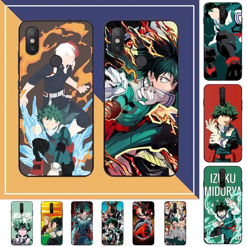 

FHNBLJ My Hero Academy Phone Case for Redmi Note 8 7 9 4 6 pro max T X 5A 3 10 lite pro