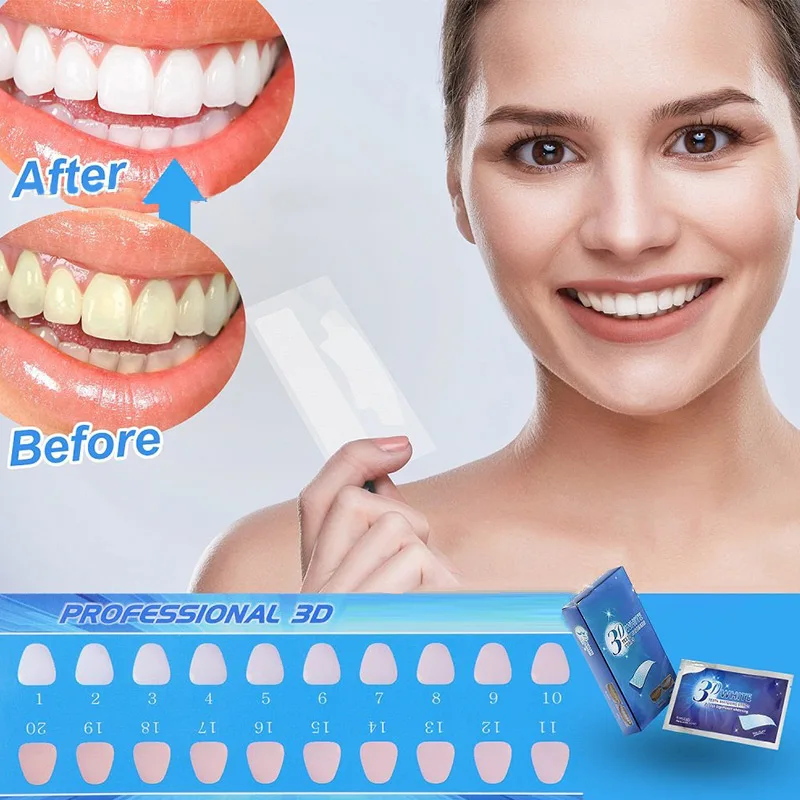 

Профессиональные Гелевые полоски 5D для отбеливания зубов, набор для белых зубов, гигиена полости рта, уход за искусственными зубами, винира...