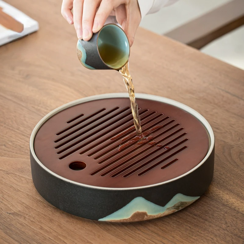 Dry Bubble Tray Trays Tea Water Storage Japanese Household for Decoration Kung Fu Set Drainage Ceremony Decorative Bar |