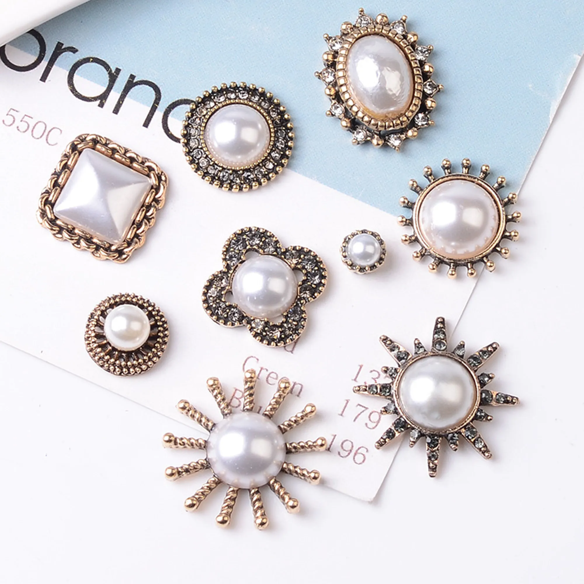 

10 шт./лот Новинка Жемчужный Цветок Сердце цветок диск Бур пряжка аксессуары «сделай сам» Аксессуары для волос ручная работа головной убор и...