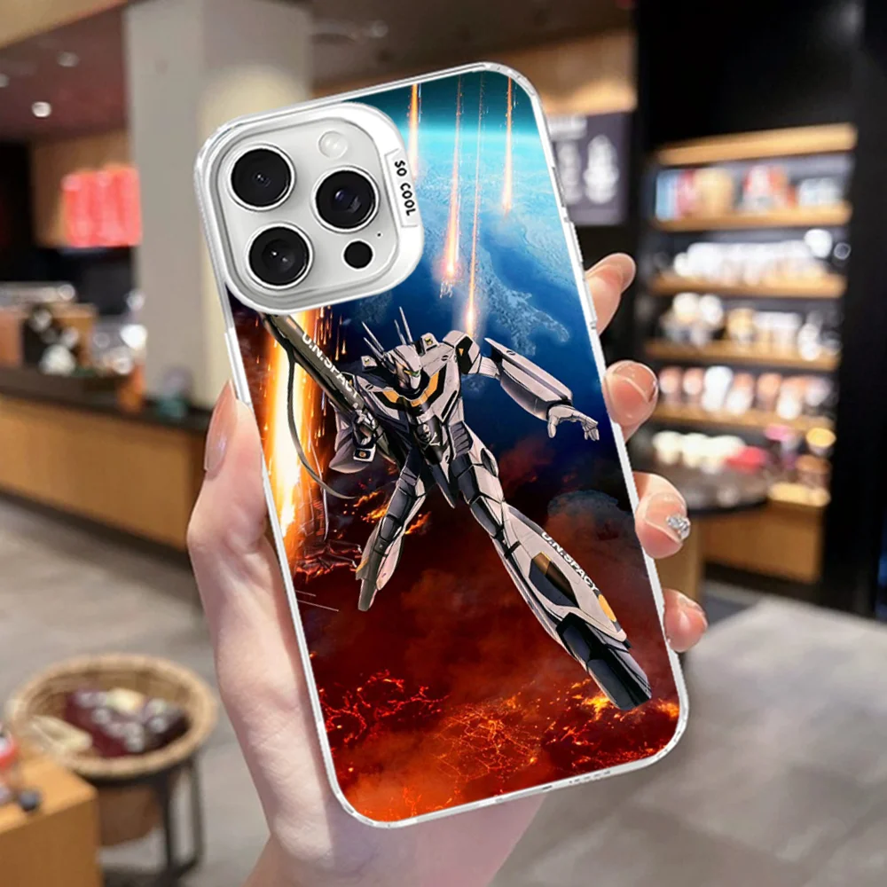 Чехол для телефона R-Robotechs Macross iPhone 16 15 14 13 12 11 Pro Max X XR XSMAX матовая противоударная