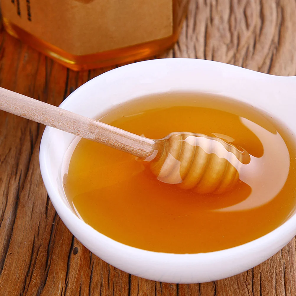 12 шт. деревянные палочки из натурального дерева банка для меда мешалка палочка