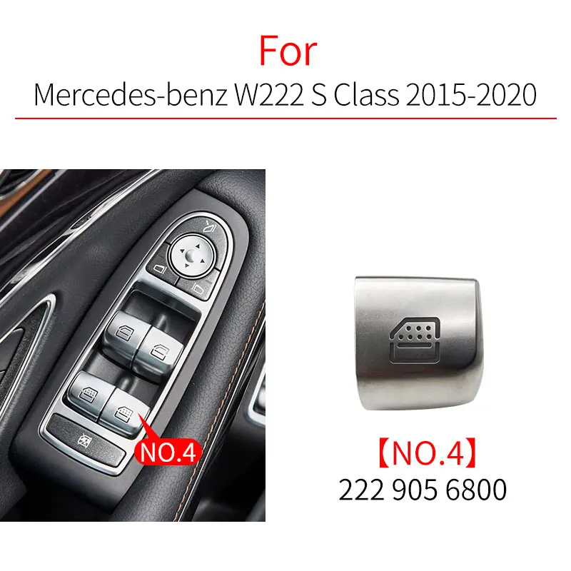 

Для Benz E S Class автомобильный переключатель стеклоподъемника, крышка, аксессуар для Mercedes W212 W222 E300 S300 S320 S350 S400 S500 S600