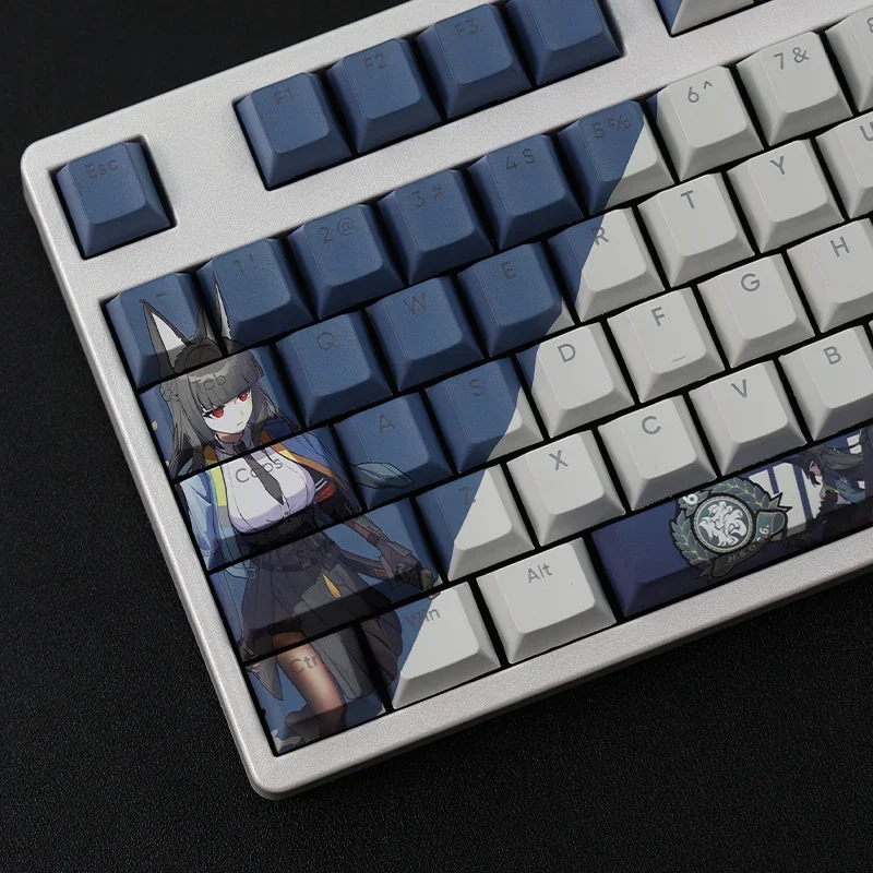 108 клавиш/комплект колпачки для ключей Zenless Zone Zero Hoshimi Miyabi PBT в стиле аниме девочек