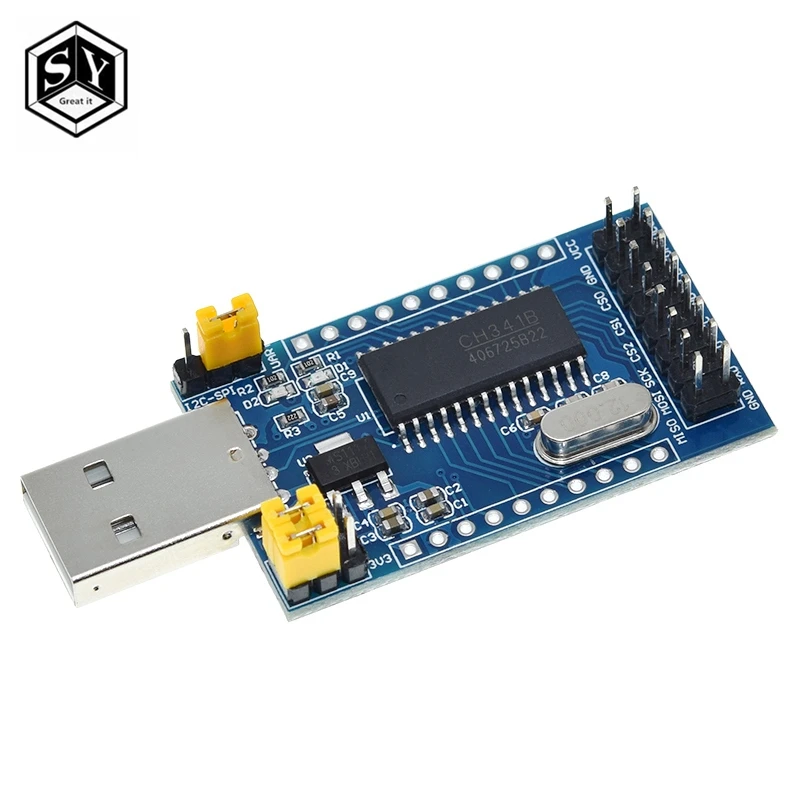 Программатор CH341A с USB на UART IIC SPI I2C конвертер параллельным портом встроенный