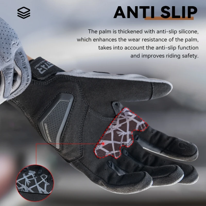 Мотоциклетные Перчатки SFK летние сетчатые дышащие Нескользящие защитные