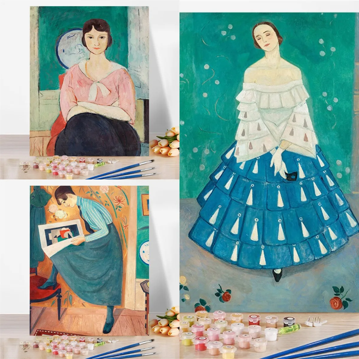 

Elegant Woman Painting By Numbers DIY Oil Coloring Paint By Numbers Set Gift Drawing By Numbers Canvas Decor New Arrivals