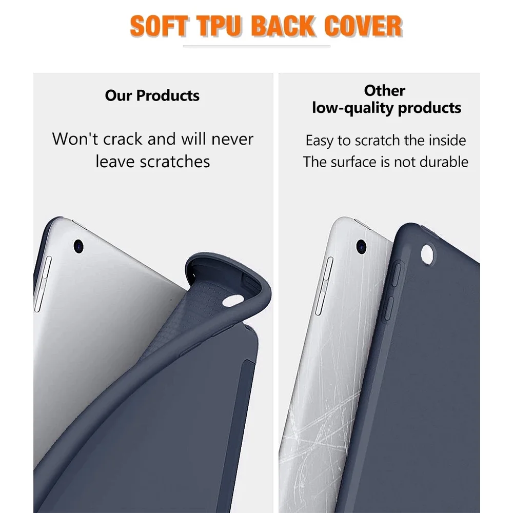 Силиконовый чехол UPBGNG для Xiaomi Mi Pad 6 / Pro MiPad 5 чехол-подставка планшета Мягкий