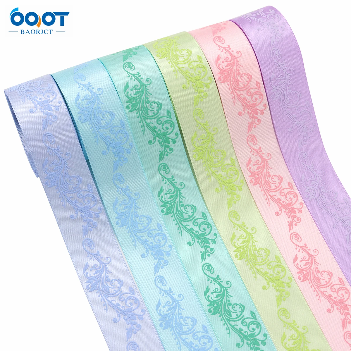 Однотонные цветные ленты с принтом материалы для украшения свадебной вечеринки