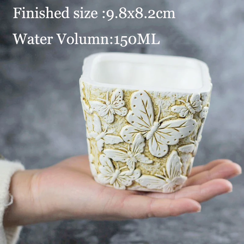 Квадратная искусственная форма для бетона силиконовые формы горшков и цветочных