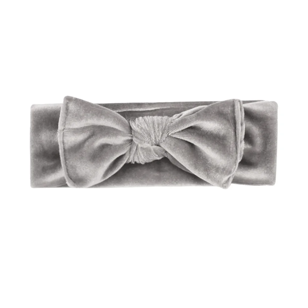 

Mother-child Headbands Knotted Baby and Mommy Bandeaux Pleuche Elastic Bowknot Headwraps, Wine Red