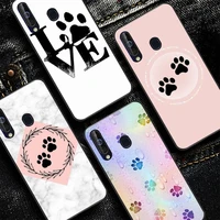 best friends dog cat paw phone case for redmi 8 9 9a for samsung j5 j6 note9 for huawei nova3e mate20lite cover