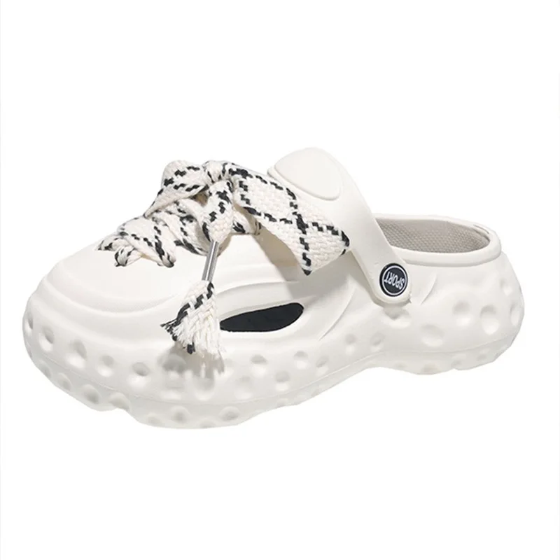 Women's shoes hole shoes summer wear sandals and slippers 2023 new men's beach shoes thick-soled slippers couple models