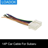 car 14 pin power speaker wire cd stereo radio iso wiring harness connector adapter cable for clarion subaru