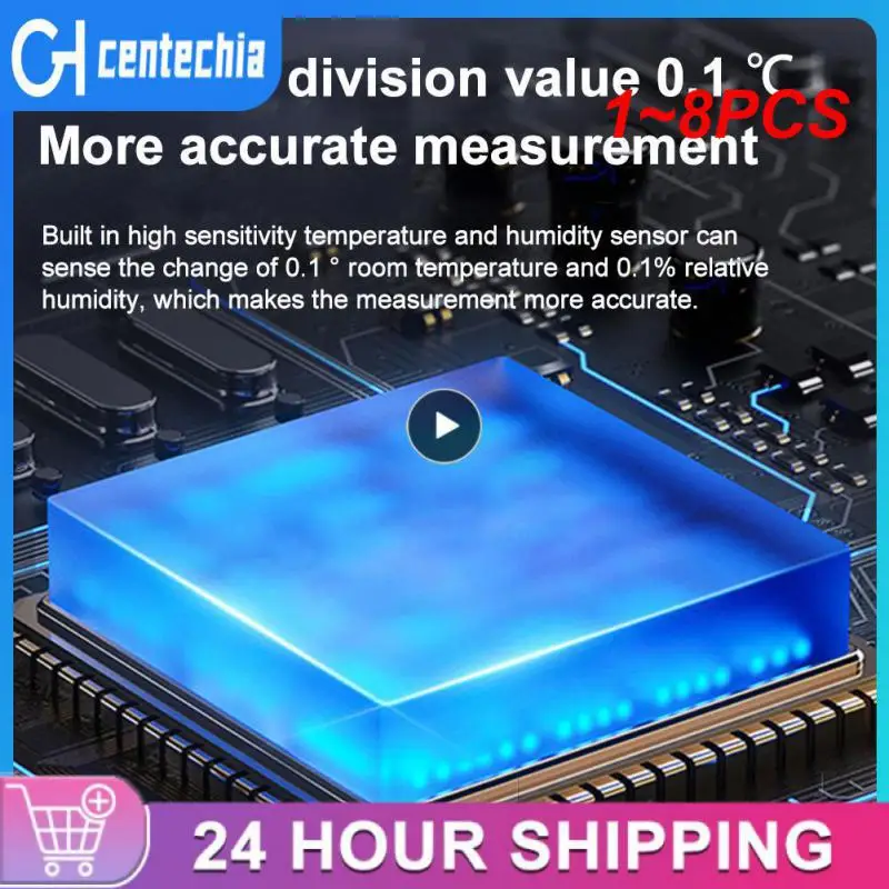 

Датчик температуры и влажности Tuya ZigBee, умное управление с помощью приложения Alexa Google Home Smart Life/Tuya, 1 ~ 8 шт.