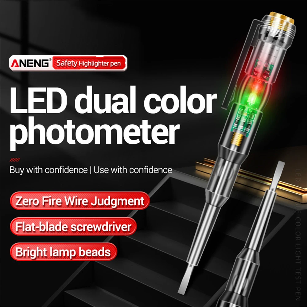 

B12 Voltmeter Digital Tester Electric Induced Electric Screwdriver Probe With Indicator Light Test Pen Sensor 24-250V