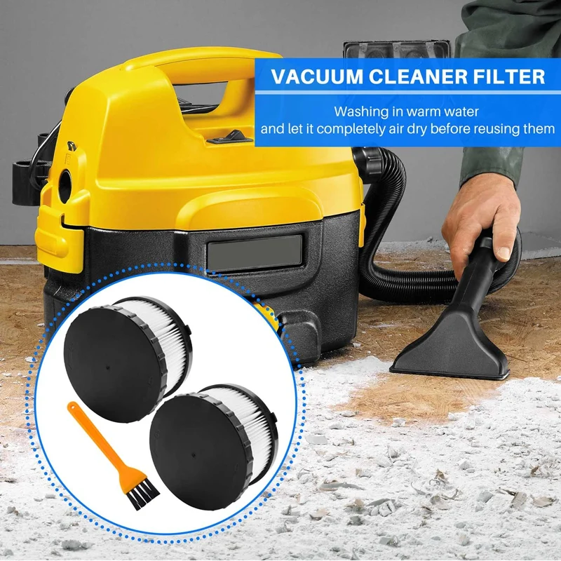 2 шт. сменные фильтры для пылесоса DEWALT DC5151H DC515 DCV517