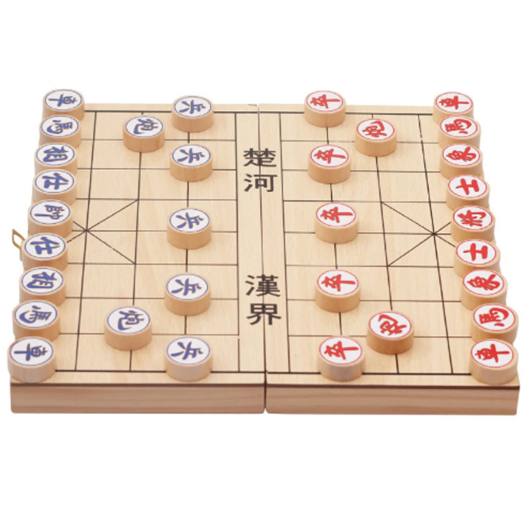 

Kids Developing Intelligence Educational Toy Folding Wooden Chinese Chess Educational Game