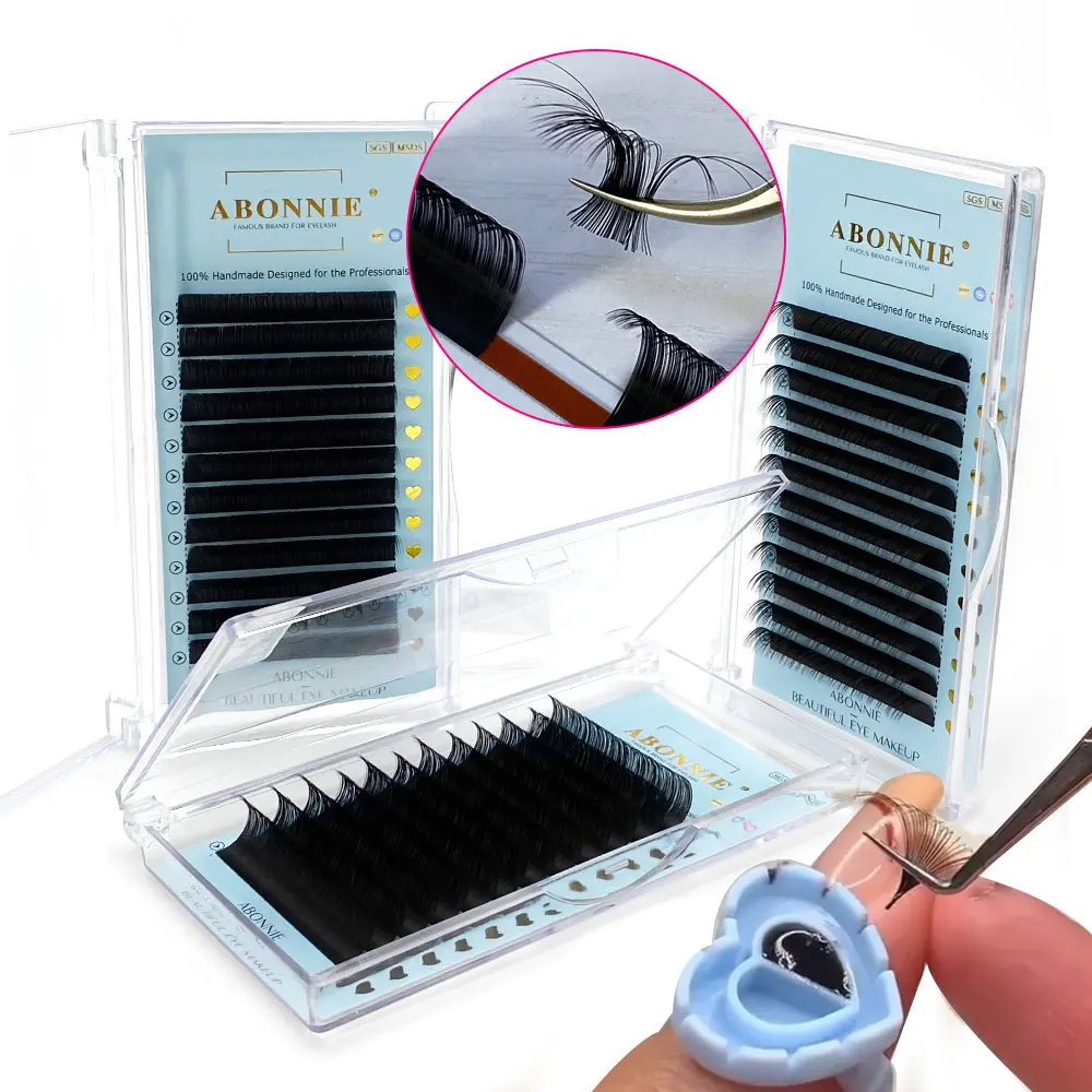 Abonnie кашемировые классические ресницы для наращивания пушистые объемные матовые