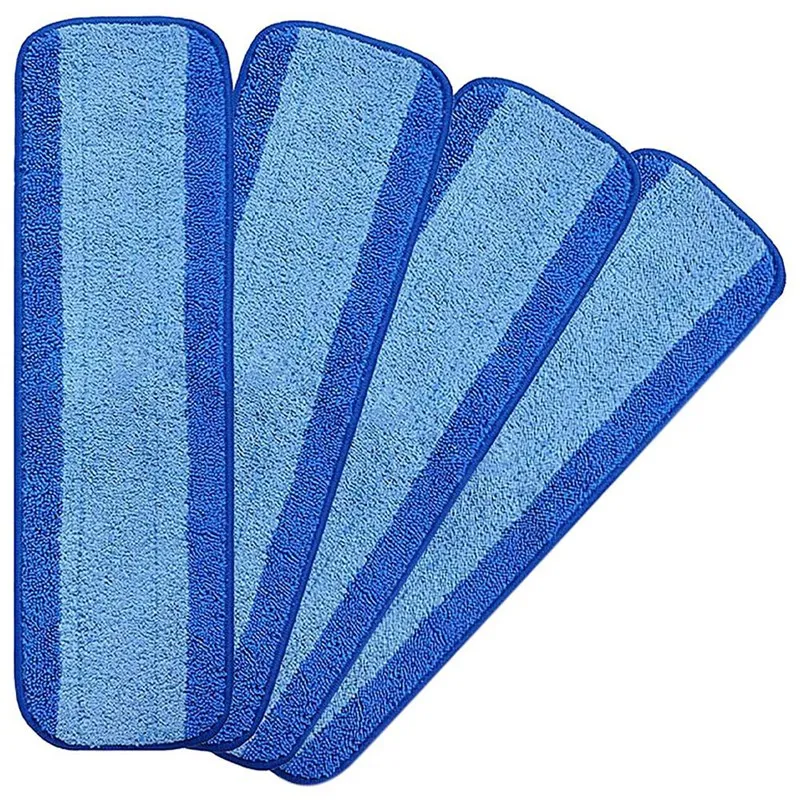

4Pcs Microfiber Cleaning Pad, Compatible For Bona Mop, Swifter Reusable Pads, Hardwood Floor Replacement Cleaning Head