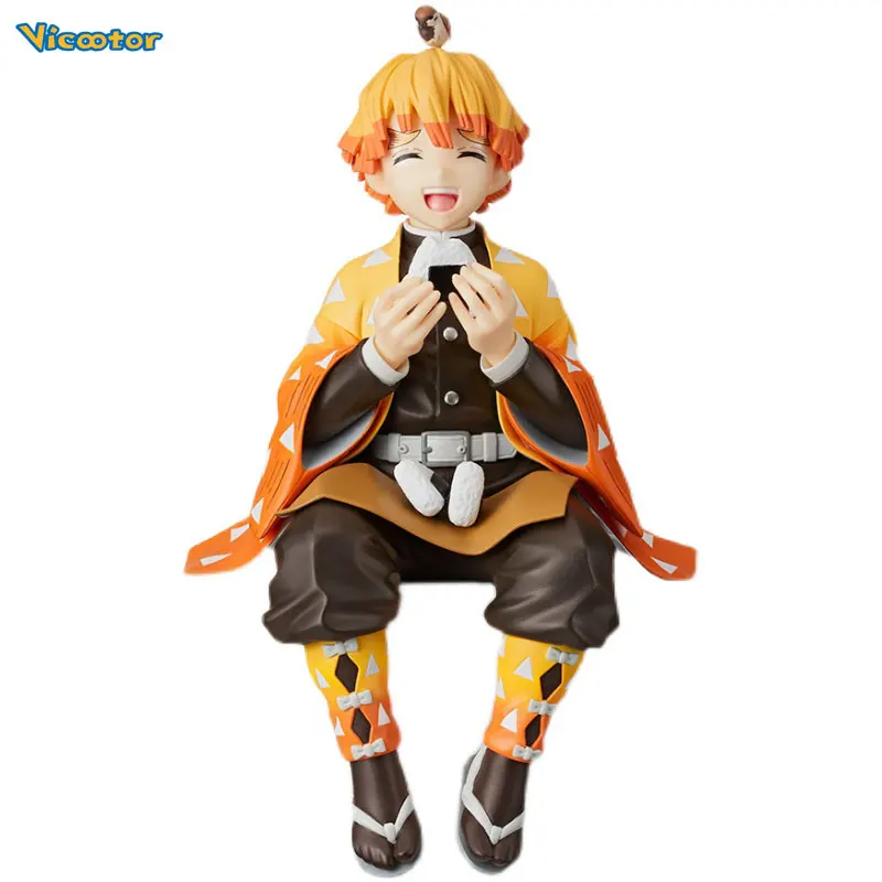 

Vicootor Original Genuine Sega Demon Slayer 15cm Agatsuma Zenitsu Eat Rice Balls PVC Model Toys Gift For Kids