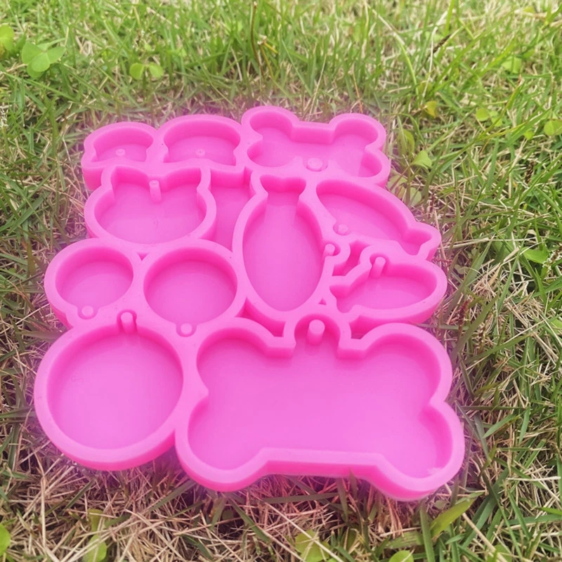 Брелок для ключей из эпоксидной смолы в виде рыбьих костей | Украшения и