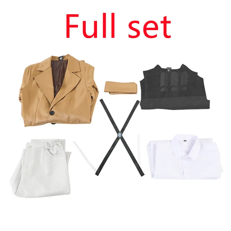 Костюм для косплея дазай Осаму из аниме бродячие псы длинная куртка пальто