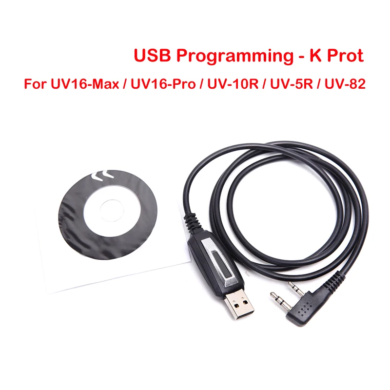 USB-кабель для программирования двусторонней радиосвязи UV-5R UV-10R UV-82 GT-3TP UV16-Max BF-888S