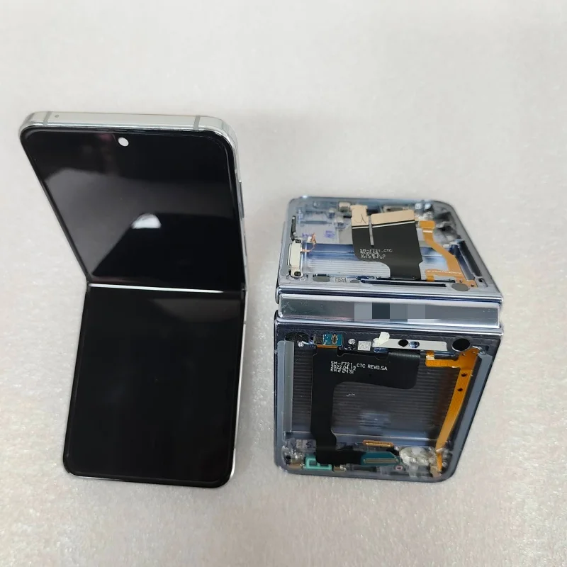 Фото Б/у восстановленный AMOLED-экран для Samsung Z Flip4 SM-F721B F721N F721, LCD-дисплей с сенсорным экраном и рамкой для Samsung Flip 4 5G №2