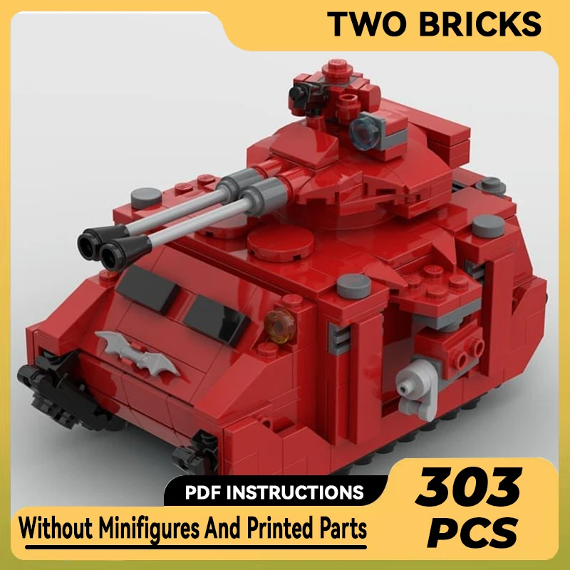 

Moc Building Blocks Military Model Micro Predator Tank Technical Bricks DIY Assembly Construction Toys For Child Holiday Gifts