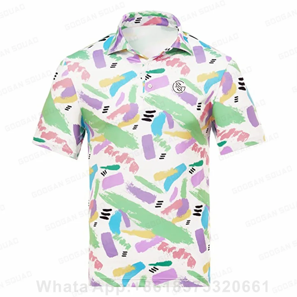 2023 New Summer Men Polo Shirt Casual Fashion Short Sleeve Quick Dry Fishing Golf T-Shirt Tops F1 Racing Clothing Plus Size