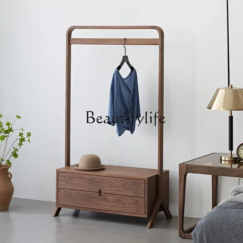 Скандинавская вешалка для пальто и шляп из массива дерева напольная одежды
