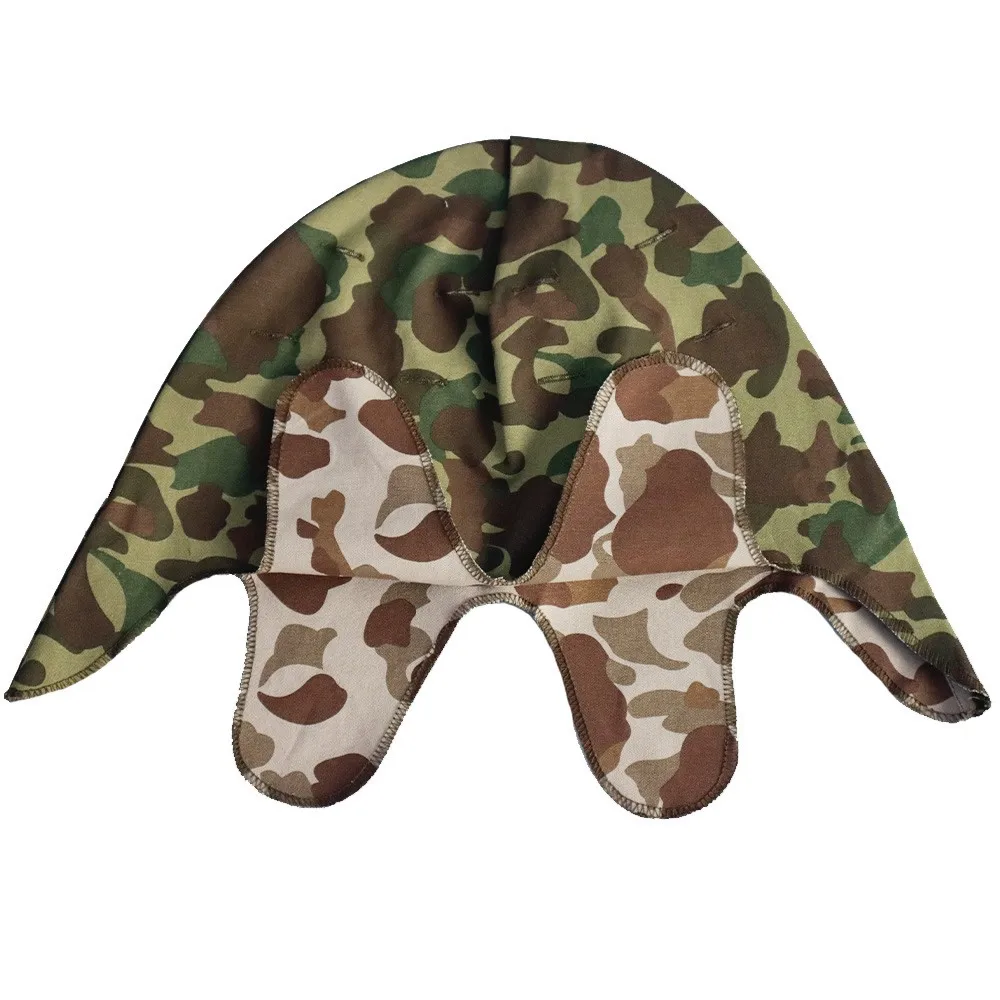 M1 Helmet Pacific Camouflage Cover WW2 WWII US Army Replica Waterproof Tactical Beanie Military Headgear