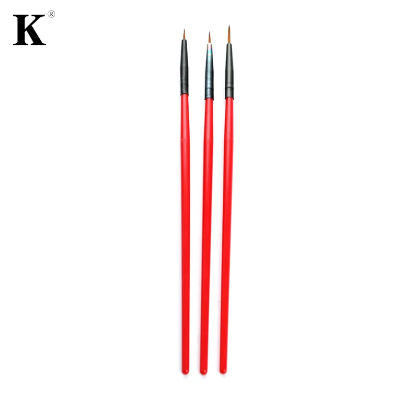 

3pcs/set Nail Art Liner Painting Brush Thin Stripe Line Drawing Pen DIY UV Gel Tips French Design Manicure Tool