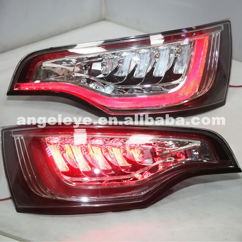 

For Q7 2010-2015 year Rear Lamp RED silver Housing red color SN