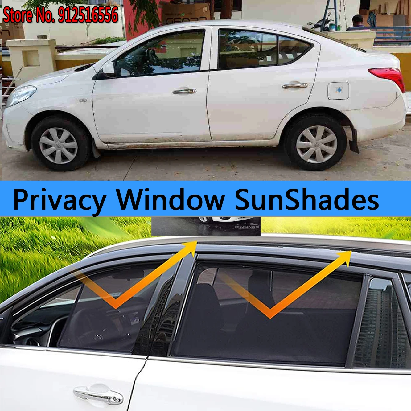 

Side Sun Shade Shading Protection Window SunShade Sunshield Car Accseeories For Nissan Sunny Versa N17 2011–2019 2013 2015 2016