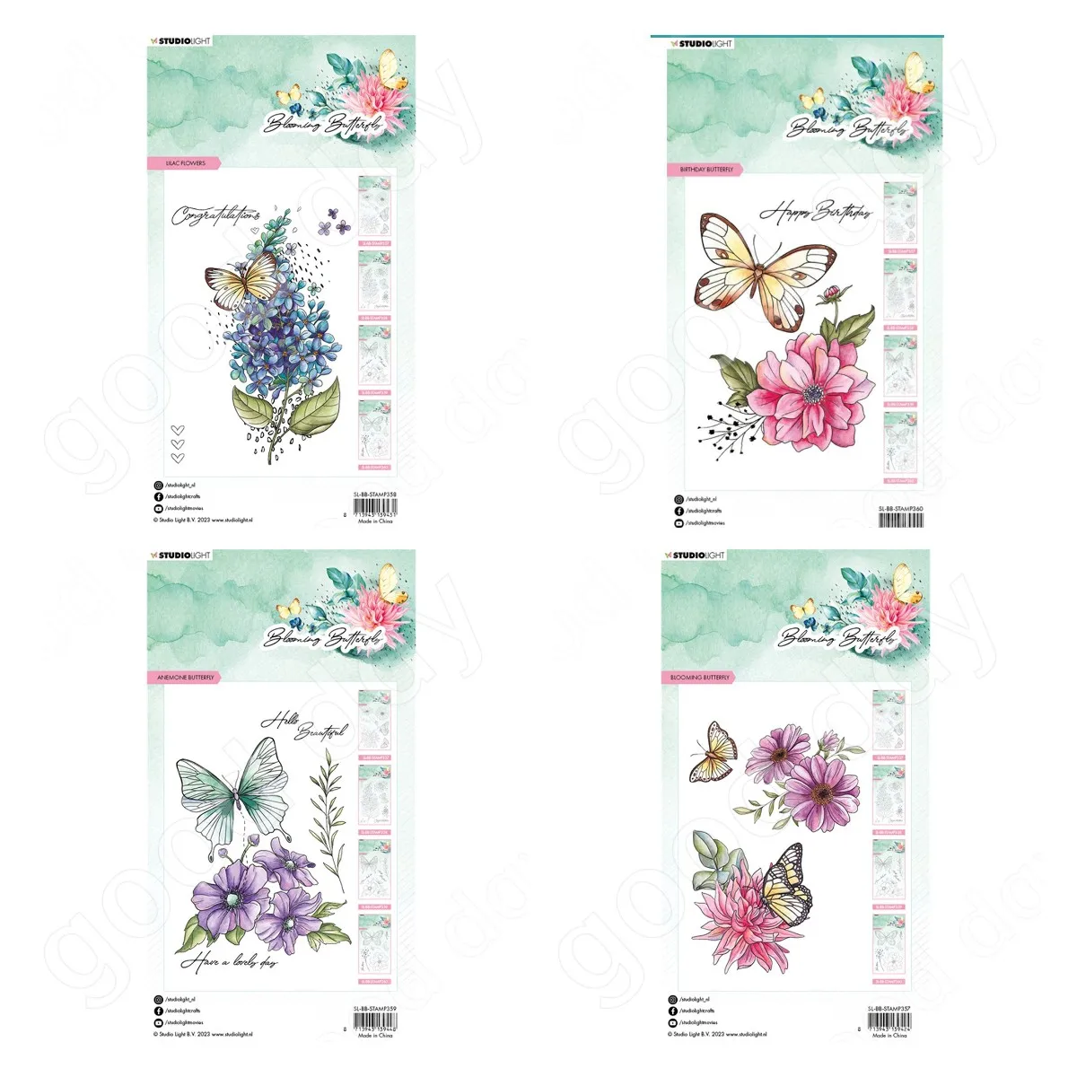 

Birthday Butterfly Lilac Flowers Clear Stamps Scrapbook Diary Decoration Embossing Template Diy Greeting Card Handmade 2023 New