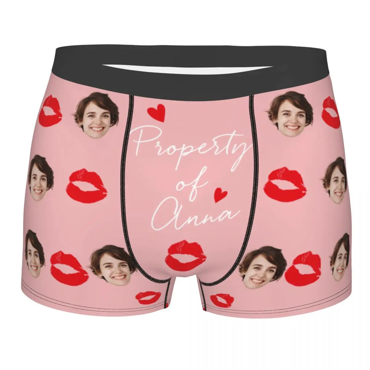 

Custom Underwear Personalized for Men Boyfriend Husband Boxer Briefs with Photo Face Valentines Day Gifts for Him